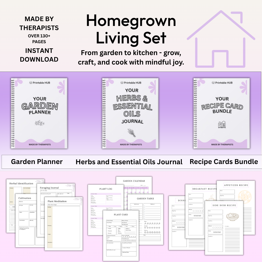 Homegrown Living Set – The Complete Gardening & Herbal Bundle (150+ Pages)