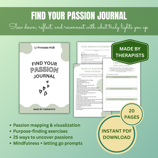 Discover Your Purpose Kit – 3-in-1 Guided Self-Discovery & Vision Bundle (200+ Pages)