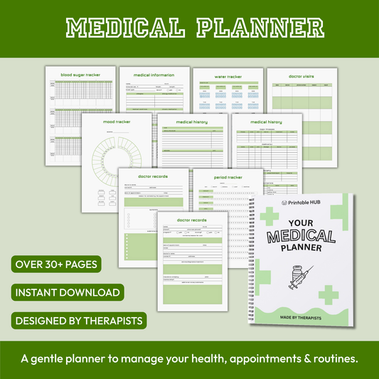 Medical Planner – Health, Medication & Appointment Tracker (38 Pages)