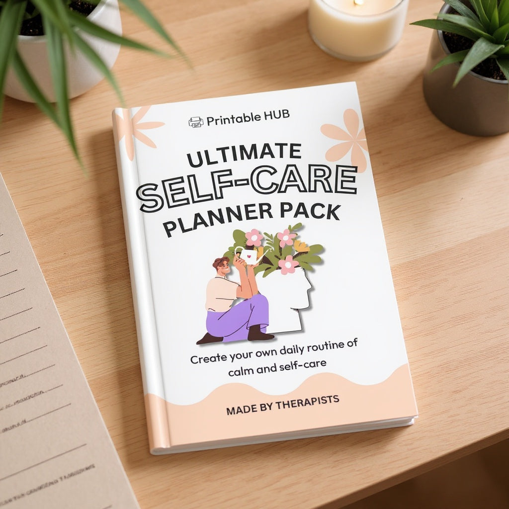 Ultimate Self-Care Planner Pack – 6-in-1 Printable Bundle for Mind, Body & Soul (400+ Pages)