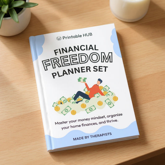 Financial Freedom Planner Set – 5-in-1 Real Estate, Budget & Mindset Printable System (300+ Pages)